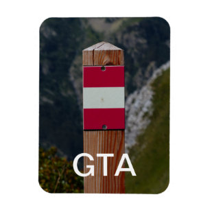 Routemarker, Grand Tour of the Alps, GTA Magneet