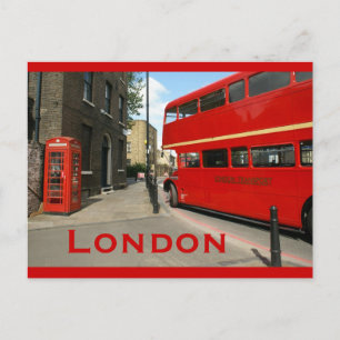 Routemaster Bus in Hackney, Londen Briefkaart