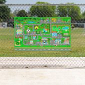 Routes de ville pour voitures 3x5 Bannière (En situation)