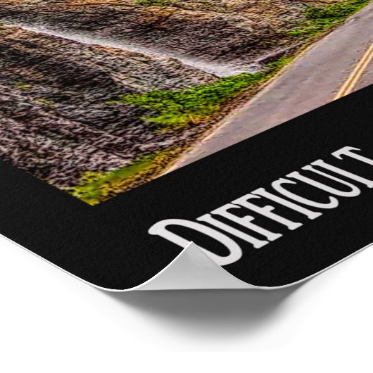 Routes difficiles - Belles Destinations - Poster (Coin)