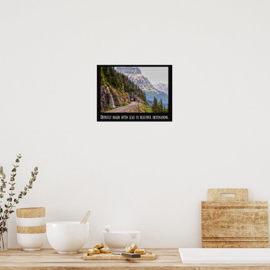 Routes difficiles - Belles Destinations - Poster (Cuisine)