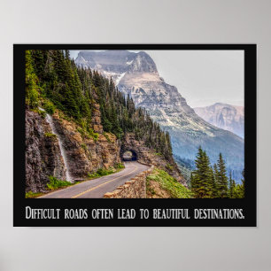 Routes difficiles - Belles Destinations - Poster