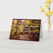 routes séparées divorce carte de voeux (Fleur jaune)