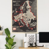 Routes toBerlin Poster (Thuiskantoor)