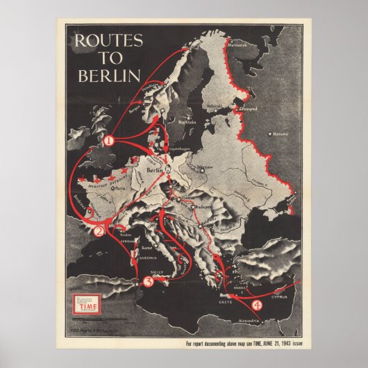 Routes toBerlin Poster (Voorkant)