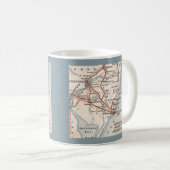 Routes vers Atlantic City New Jersey Mug (Devant droit)