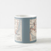 Routes vers Atlantic City New Jersey Mug (Centre)