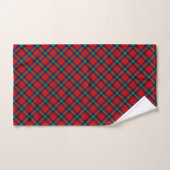 Routhven tartan rouge vert bleu plaid (Serviette à main)