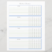 Routinematige Volgpagina voor Wekelijkse Planning (Achterkant)