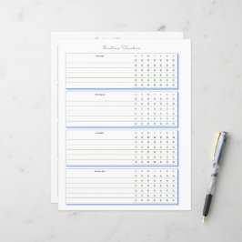 Routinematige Volgpagina voor Wekelijkse Planning