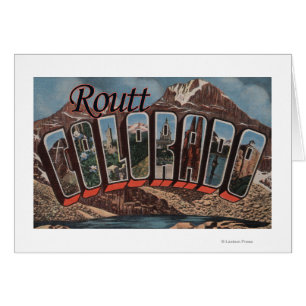Routt, lettre ScenesRoutt, Co de ColoradoLarge