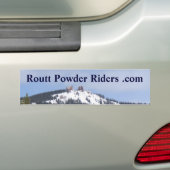 Routt Powder Riders bumper sticker (Op auto)
