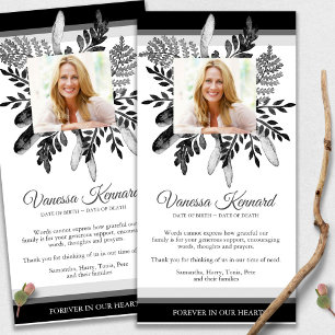 Rouw Donkere Bloemendienst Betalingskaartjes Bedan Bedankkaart