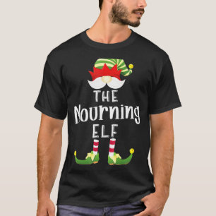 Rouw Elf Groep Kerst Pyjama Party T-shirt