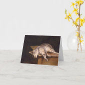 Rouw om dode kat kaart (Gele Bloem)