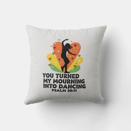 Rouw om het dansontwerp kussen (Achterkant)