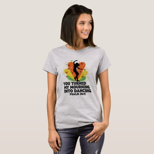 Rouw om het dansontwerp t-shirt (Voorkant volledig)