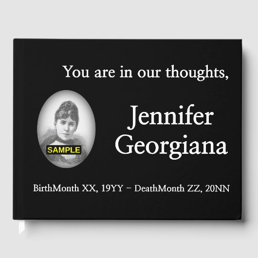 Rouw, Respectabele Sympathieën Gastenboek (Voorkant)