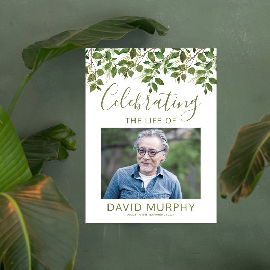 Rouwbord | Feest van het Leven Poster