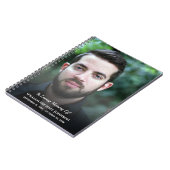 Rouwdienst Aangepaste foto rouw In liefdevolle her Notitieboek (Linkerzijde)