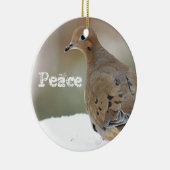 rouwduif keramisch ornament (Rechts)