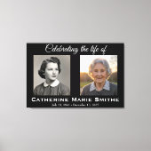 Rouwend of herdenkings dubbelbeeld canvas afdruk (Voorkant)