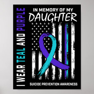 rouwende dochter zelfmoord bewustwording preventie poster