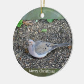 Rouwende Duif Foto Ornament (Links)