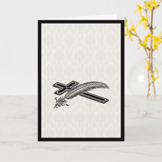 rouwende Kaart (Gele Bloem)