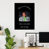 rouwfoto zwart-wit poster (Thuiskantoor)