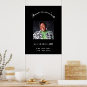 rouwfoto zwart-wit poster (Keuken)