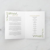 Rouwherdenking Service Foto Groene Beplanting Programma (Binnen)