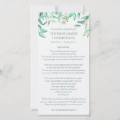 Rouwkaarten Bedankt | Eucalyptus Bladeren (Voorkant)