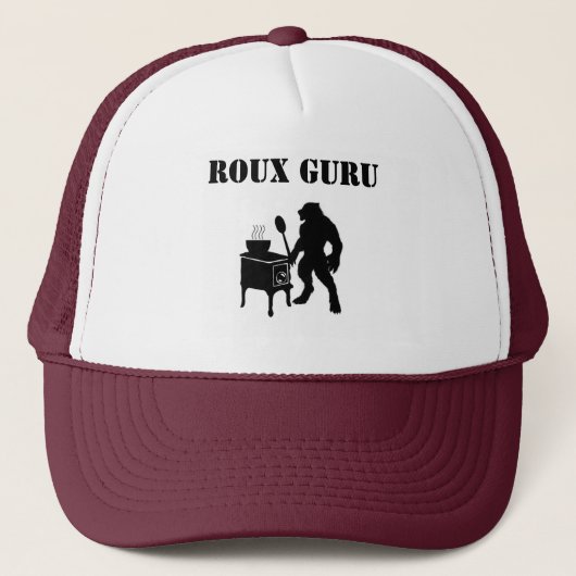 Roux Guru Rougarou Cajun Werewolf Trucker Hat Trucker Pet (Voorkant)