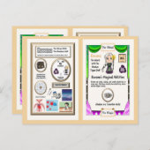 Rovana - Cartes de Commerce Rhodium (Devant / Derrière)