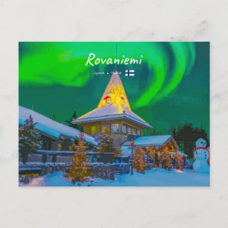 Rovaniemi, Finland - Magische Aurora Briefkaart