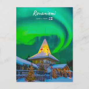 Rovaniemi, Finland - Magische Aurora Briefkaart