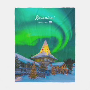 Rovaniemi, Finland - Magische Aurora Fleece Deken