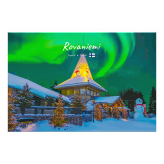 Rovaniemi, Finland - Magische Aurora Foto Afdruk