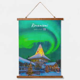 Rovaniemi, Finland - Magische Aurora  Hangend Wandkleed