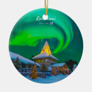 Rovaniemi, Finland - Magische Aurora Keramisch Ornament