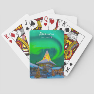 Rovaniemi, Finland - Magische Aurora Pokerkaarten