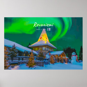 Rovaniemi, Finland - Magische Aurora Poster