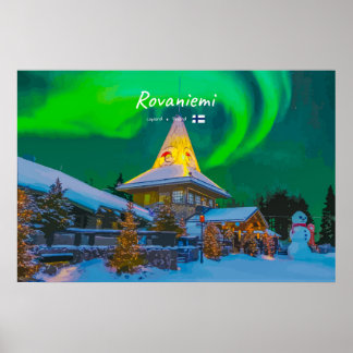 Rovaniemi, Finland - Magische Aurora Poster