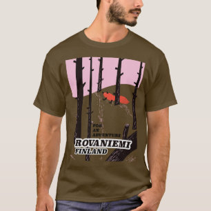 Rovaniemi Finland vintage reizen poster T-shirt