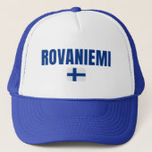 ROVANIEMI Finland Vlag Trucker Pet (Voorkant)