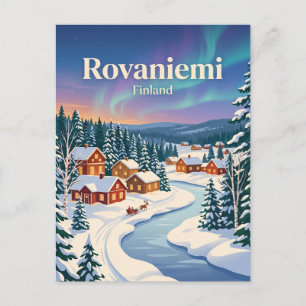 Rovaniemi, Finland, winter Briefkaart