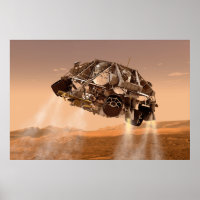Rover & Descent Stage voor Mars Science Laboratory