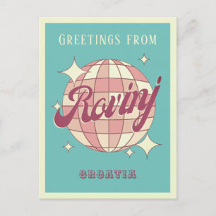 Rovinj Croatie Hrvatska Retro Carte postale Vintag