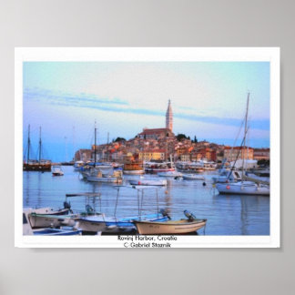 Rovinj Harbour, Poster Kroatië